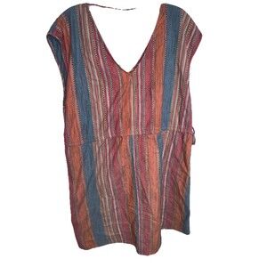 Universal Thread Sleeveless Striped Boho Tunic Top Dress XXL